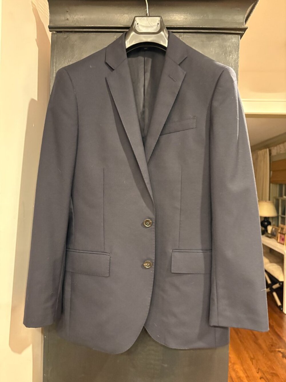 JCrew Ludlow Suit Jacket, Double Vent Italian Wool 36S Navy 28130 FREE SHIPPING